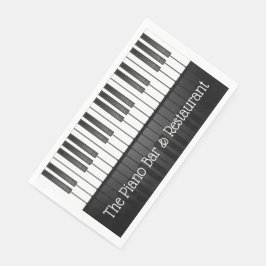 Piano Keyboard Design Gasttuch Napkins Serviette
