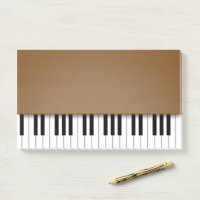 Piano Keyboard Fun Brown Music
