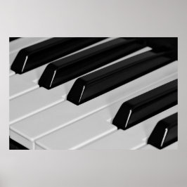 Piano keyboard poster