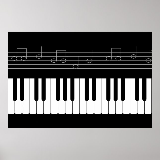 Piano keyboard poster (Vorne)