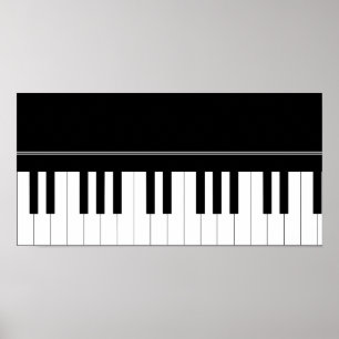 Piano keyboard poster