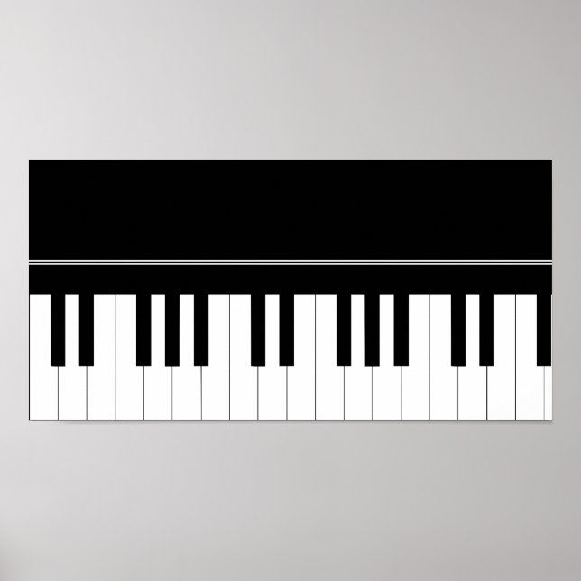 Piano keyboard poster (Vorne)