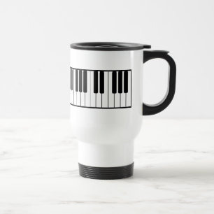 Piano Keyboard Travel Mug Reisebecher
