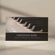 Piano Keys Accompanist Vocal Coach Elegante Modern