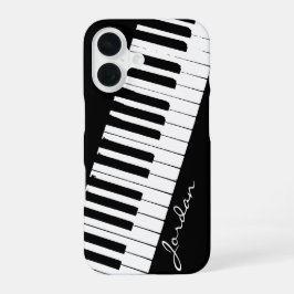 Piano Keys | Angled | Customizable iPhone 16 Hülle