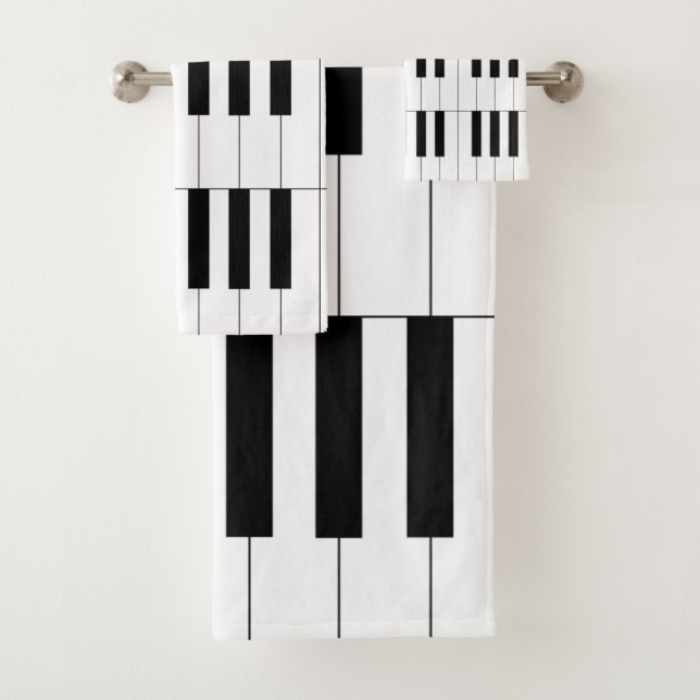 Piano Keys Badhandtuch Set (Insitu)