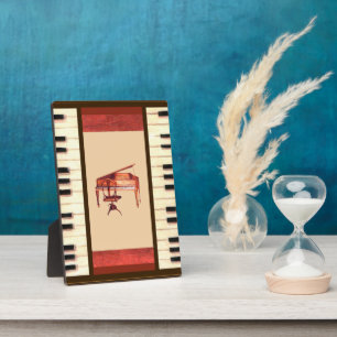 Piano Keys Border Frame Antique Hepplewhite Piano Fotoplatte