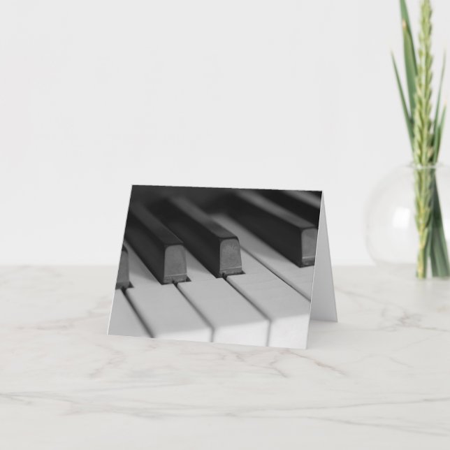 Piano Keys Closeup Karte (Vorderseite)