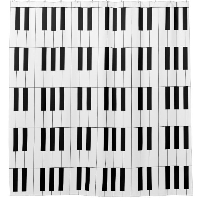 Piano Keys Duschvorhang (Vorderseite)