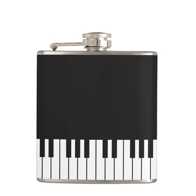 Piano Keys Flasche Flachmann (Vorderseite)