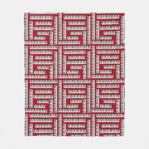 Piano Keys Fleecedecke