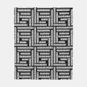 Piano Keys Fleecedecke