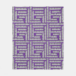 Piano Keys Fleecedecke