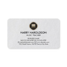 Piano Keys Icon Music Teacher Premium BusinessCard
