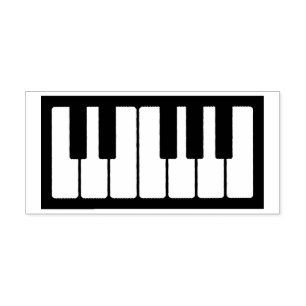 Piano Keys Instrument für Musikermusiklehrer Gummistempel