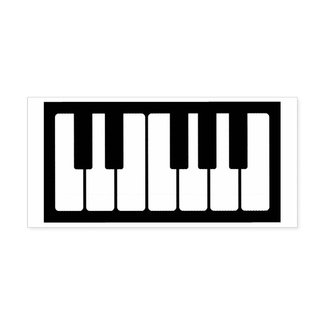 Piano Keys Instrument für Musikermusiklehrer Gummistempel (Prägung)
