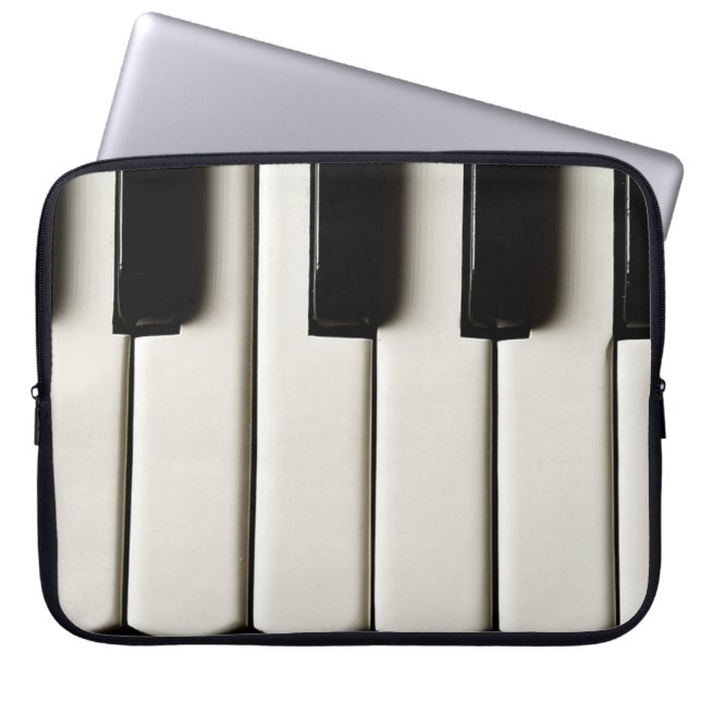 Piano Keys Laptopschutzhülle (Vorderseite)