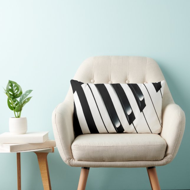 Piano Keys Lendenkissen (Stuhl )