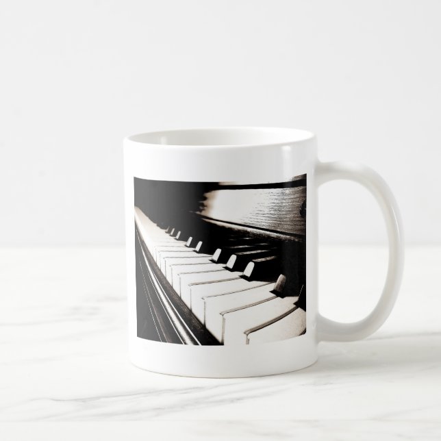 Piano Keys Macro Kaffeetasse (Rechts)