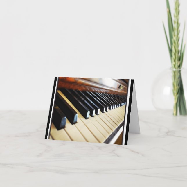 Piano Keys Music Gifts Notecards Karte (Vorderseite)