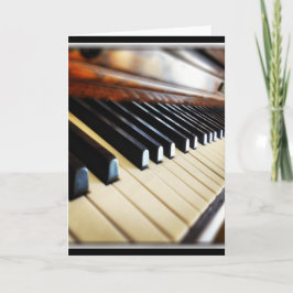 Piano Keys Music Gips Leere Grußkarte Karte
