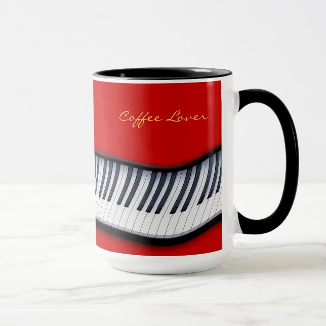 PIANO KEYS Music-Lover Gift Drinks Tasse (Rechts)