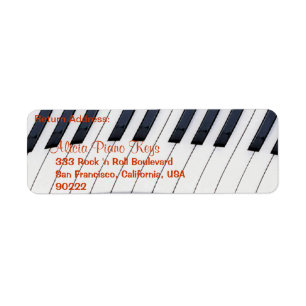 PIANO KEYS Music Lovers Retourner les étiquettes d