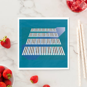 Piano Keys Music Napkins Serviette