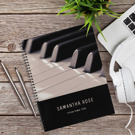 Piano Keys Music Teacher Classy Elegante Notizbuch