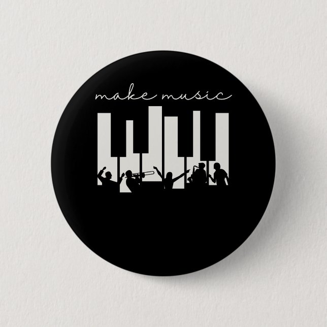 Piano Keys Musician Band Musical Musical Musical M Button (Vorderseite)