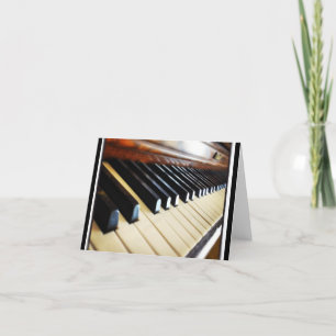 Piano Keys Musique Cadeaux Carte pour notes
