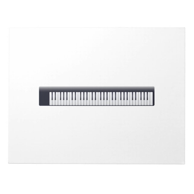 Piano Keys Notizblock (Vorderseite)