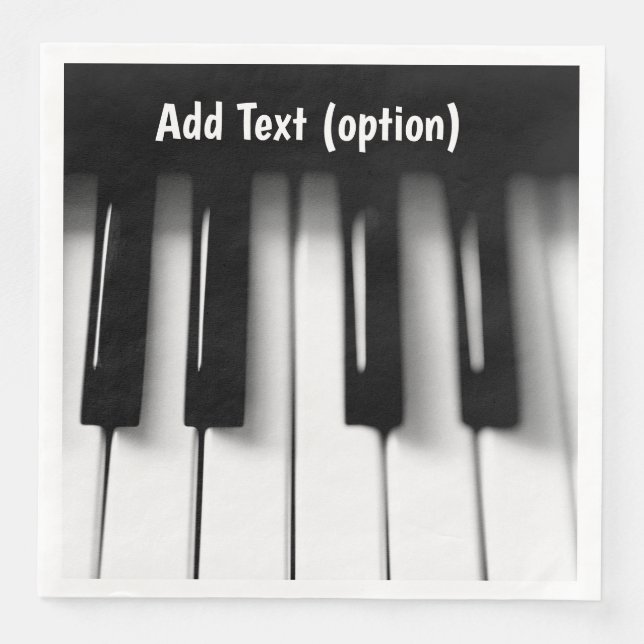 Piano Keys Paper Napkins Serviette (Vorderseite)