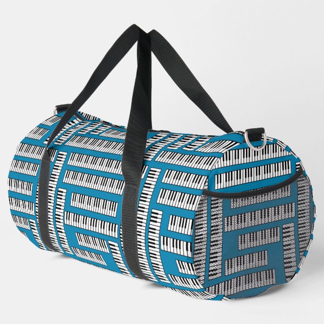 Piano Keys Pattern Duffle Bag (Rechte Ecke)