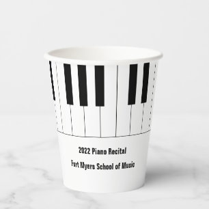 Piano Keys Piano Erwägung Empfang Papier Cups Pappbecher