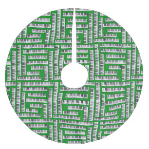 Piano Keys Polyester Weihnachtsbaumdecke