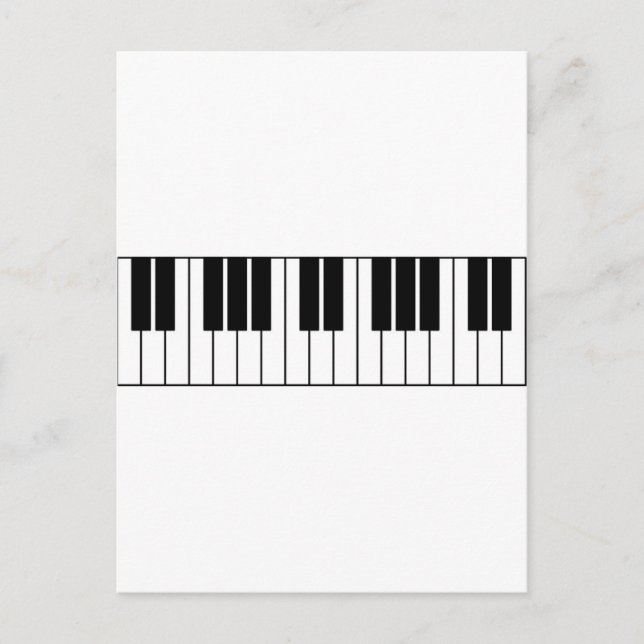 Piano Keys Postkarte (Vorderseite)