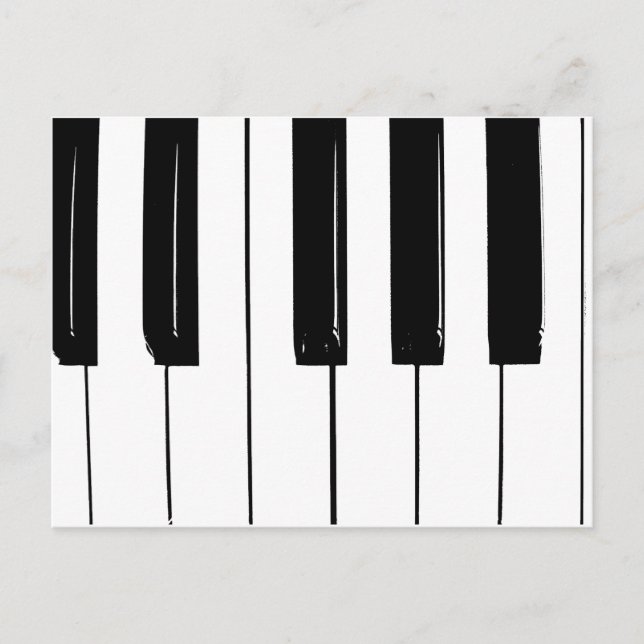 Piano Keys Postkarte (Vorderseite)