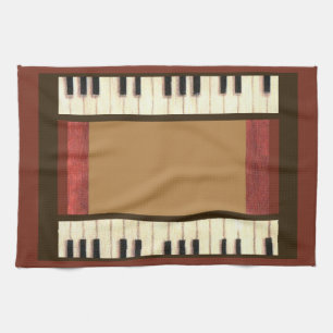 Piano Keys serviette de cuisine par Kristie Hubler