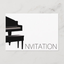 Piano Konzert Festival Vip Schwarz-weiß Einladung