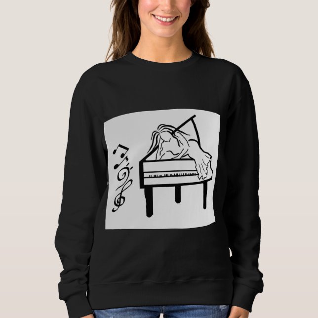 Piano Lady Sweatshirt (Vorderseite)