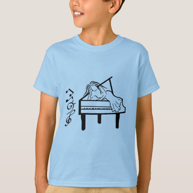 Piano Lady T-Shirt (Vorderseite)