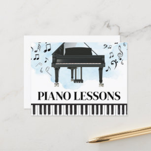 Piano Leçons Musique Circulaire Carte postale