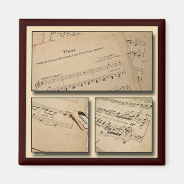 Piano Music Collage Magnet