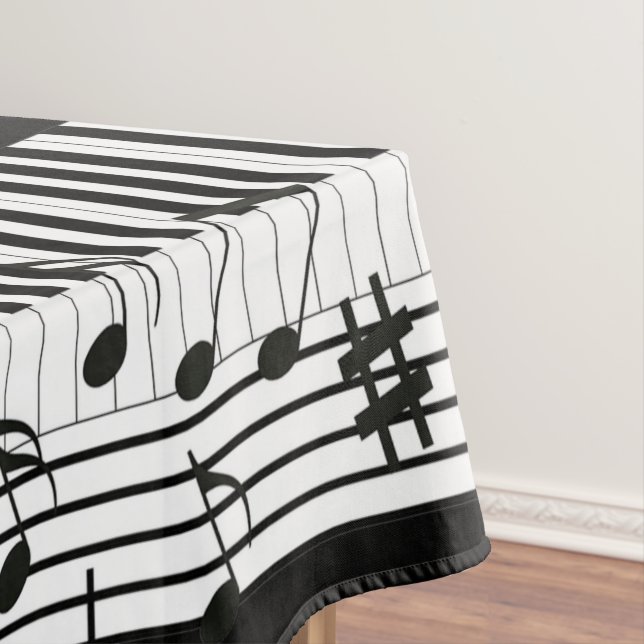 Piano Music Design Tablecloth Tischdecke (Beispiel)