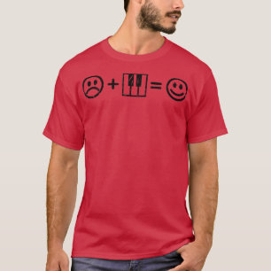 Piano Music macht Happy Funny Gift Piano Player Lo T-Shirt