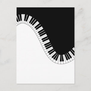 PIANO MUSIC POSTKARTE