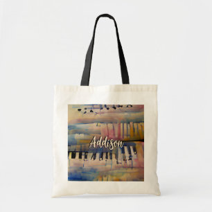 Piano Music Sac fourre-tout personnalisé