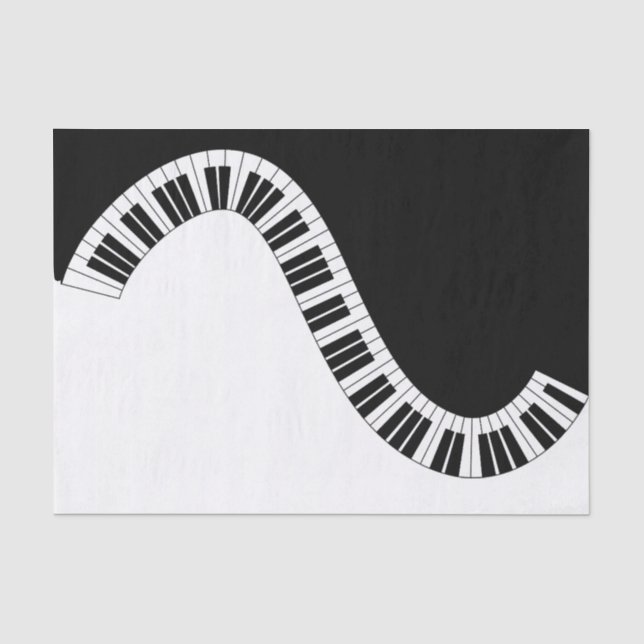 Piano Musical Tissue Paper Seidenpapier (Vorderseite)
