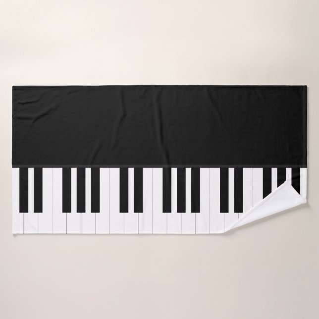 PIANO-MUSIK BADEHANDTUCH (Badehandtuch)